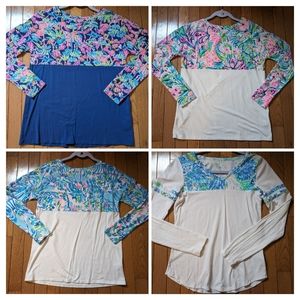 LOT of Lilly Pulitzer Finn Tops& Amara V Neck Top (size XXS-S) ~READ DESCRIPTION
